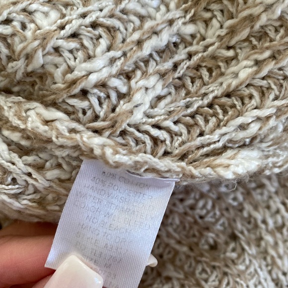 Vici Heather Oatmeal Cowl Neck Sweater - Picture 6 of 6